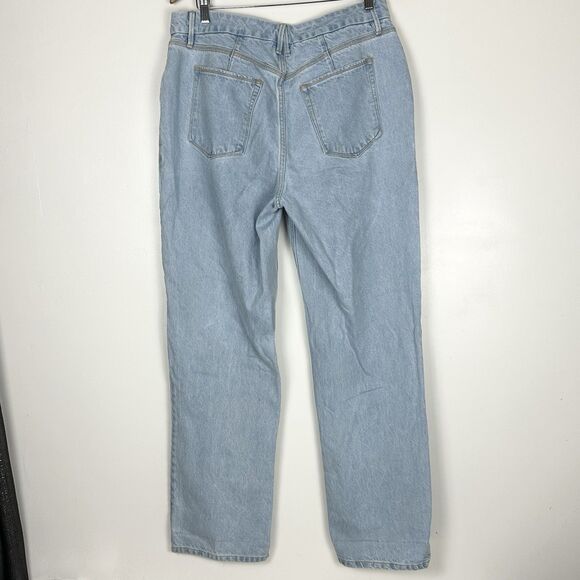 Good American Good 90s Womens Light Blue Denim Jeans Size 12 31 GNIC206T - Picture 7 of 13